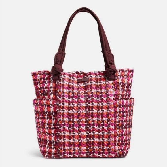 NWT Vera Bradley Hadley Tote in Houndstooth / Tweed - Picture 1 of 16